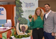 Desiree Pardo Morales and Christopher P. Gonzalez of  WP Produce with Carribean avocado’s. From 2020 on also available organic.
